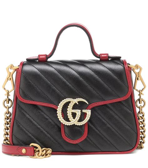 gucci womens gg marmont mini leather shoulder bag|Gucci Marmont bag small size.